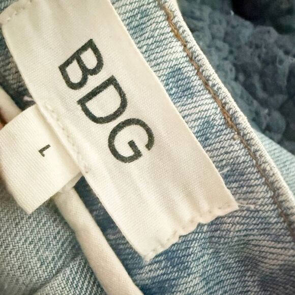 BDG x URBAN OUTFITTERS | A-Line Utility Denim Skirt Light Wash | Size Large - Picture 5 of 7